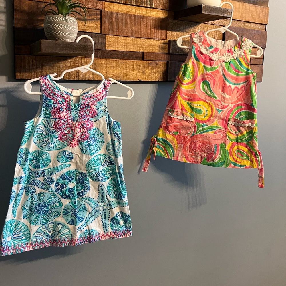 2 Lily Pulitzer Girls Size 2 Dresses Like New